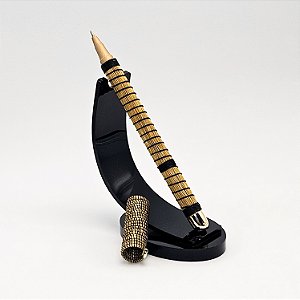 Caneta Pentonic Capim Dourado e Fio de Seda Preto CA3