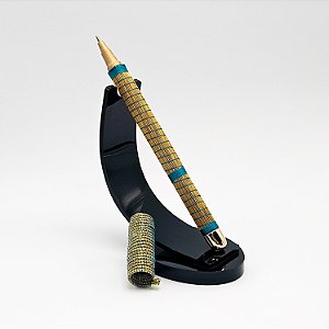 Caneta Pentonic Capim Dourado e Fio Fino Azul Oceano CA10