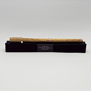 Caneta Spiro Capim Dourado e Fio de Seda Rose CA23