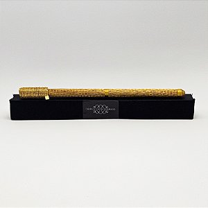 Caneta Spiro Capim Dourado e Fio Fino Dourado CA31