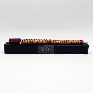 Caneta Spiro Capim Dourado e Fio Cor Vibrante Vinho CA44