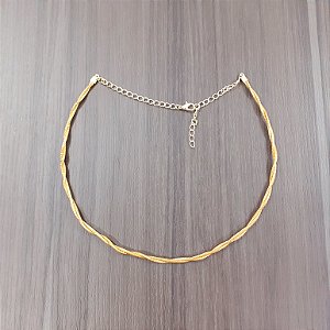Gargantilha Capim Dourado Cód. G7 - Hipoalergênico