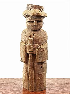 Padre Cícero em Madeira Luiz Benicio - 21cm