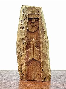 Santa Rita em Madeira Luiz Benicio - 21cm