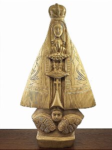 Nossa Senhora de Aparecida em Madeira - 53cm