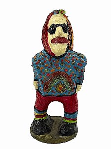 Caboclo de João Neto em Papel Machê -20cm