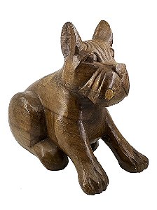 Cachorro em Madeira - 29cm