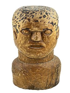 Cabeça em Madeira - 26cm