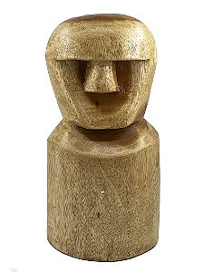 Cabeça em Madeira de Mestre Fida -  26cm