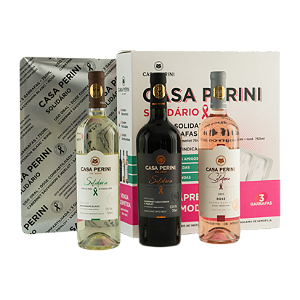 BOX VINHO SOLIDÁRIO (3X750ML) - CASA PERINI