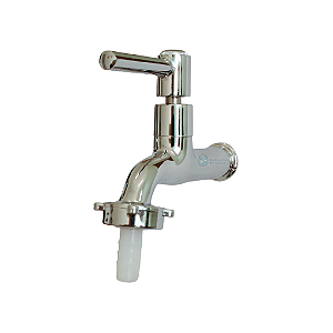 Torneira de Jardim 1130 C51 1/4 volta metal cromado com bico para mangueira