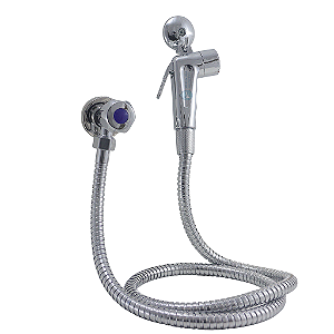 Ducha Higiênica Cromada Com Registro em Metal