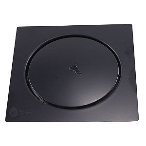 Ralo Click Inteligente Pop Up  - Preto 15x15 Quadrado