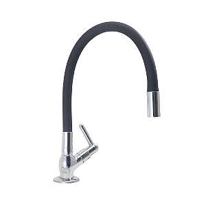 Torneira de Mesa Cozinha Gourmet Preta Flexivel C-51