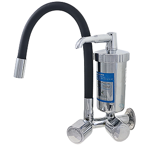 Torneira Gourmet de Parede com Filtro Silicone Preto C39