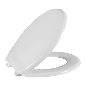 Assento Sanitário Oval Branco Plastubos