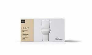 Kit Completo De Bacia Com Caixa Acoplada Flex Branco