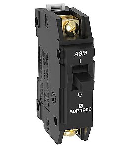 Disjuntor Unipolar Preto Nema 30A * Soprano