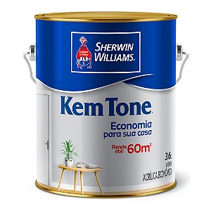 Tinta Acrílica Fosco Kem Tone 3,6L Bianco Sereno