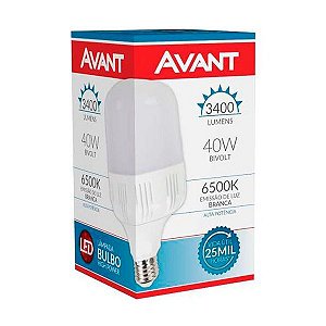 Lâmpada Led 40W Luz Branca Bulbo E40 6500K Bivolt * Avant