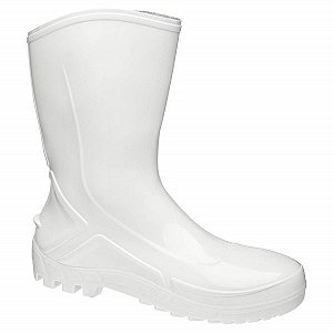 Bota Pvc C/ Forro Interno Cabedal Branca 42 Marluvas