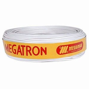 Cabo Flexível 1,5Mm Rolo 100Mt Branco Megatron