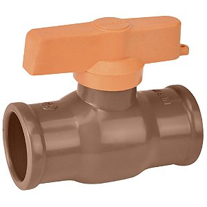 Registro Esfera Pvc Mon. 32Mm Laranja Soldável Amanco