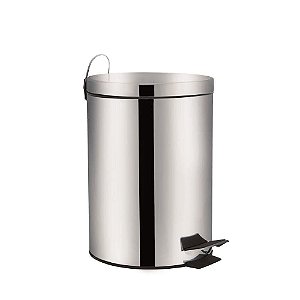 Lixeira  Aço Inox C/ Pedal Ágata 5L Mor