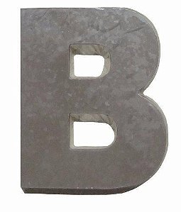 Letra Casa Alumínio Espelhado "B" 9,5Cm Decore