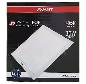 Luminária Painel Led Sobre-Por 30W 40X40Cm 6500K Bivolt