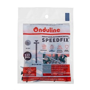 Kit Parafuso Speedfix 4,2X68Mm Com 18 Un. Ver. Mar. Onduline