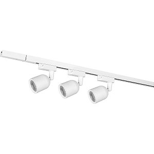 Kit Trilho Led Elegan. Branco 3 Spots 7W Luz Br. 6500K *