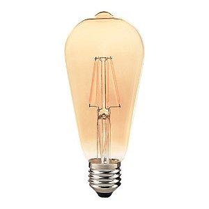 Lâmpada Led Pera Retrô St64 E27 Amb 2200K 4W Bivolt Avant