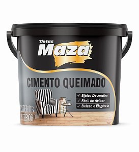 Cimento Queimado Balde 25Kg Chumbo Maza