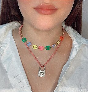 CHOCKER ESMALTADA COLORIDA