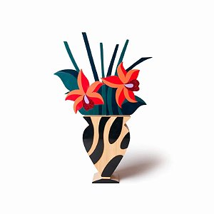 ESCULTURA DE MADEIRA ORQUIDEA