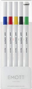 CANETA HIDROGRAFICA EMOTT VINTAGE COLORS 5PCS