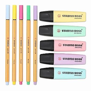 STABILO PASTEL C/10 (5 BOSS+5 PONT)