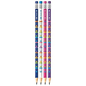 LAPIS TABUADA C BORRACHA CORES DIVERSAS