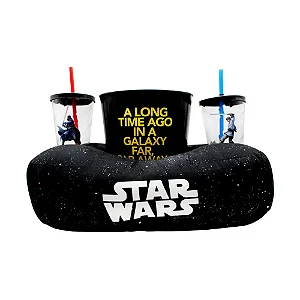 KIT ALMOFADA PIPOCA FIBRA STAR WARS GALAXIA