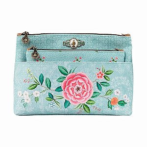 NECESSAIRES COMBI AZUL CLARO FLORES