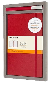 CONJUNTO CADERNO MOLESKINE E CANETA VERMELHO