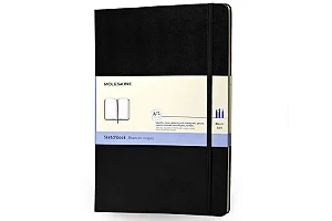 CADERNO DE ESBOCOS MOLESKINE SEM PAUTA PRETO