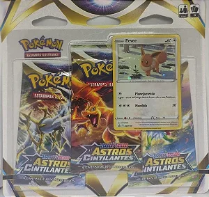 JOGO POKEMON BLISTER TRIPLO ASTROS CINTILANTES