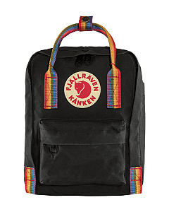 MOCHILA KANKEN PRETA ALCA COLORIDA