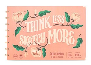 CADERNO LETTERING E DESENHO A4 PRIME CORAL