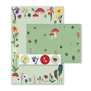 PAPEL DE CARTA LOVE GARDEN VERDE