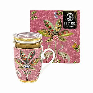 CONJUNTO TEA FOR ONE C 3 PECAS ROSA LA MARJORELLE