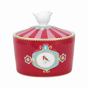 ACUCAREIRO MEDALLION LOVE BIRDS VERMELHO