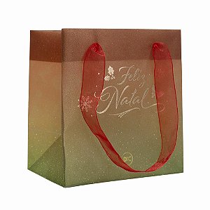 SACOLA NATAL PEQUENA 130MM X 88MM X 140MM